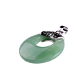 Pièce de monnaie pour femmes Aventurine verte collier pendentif chandail chaîne bijoux